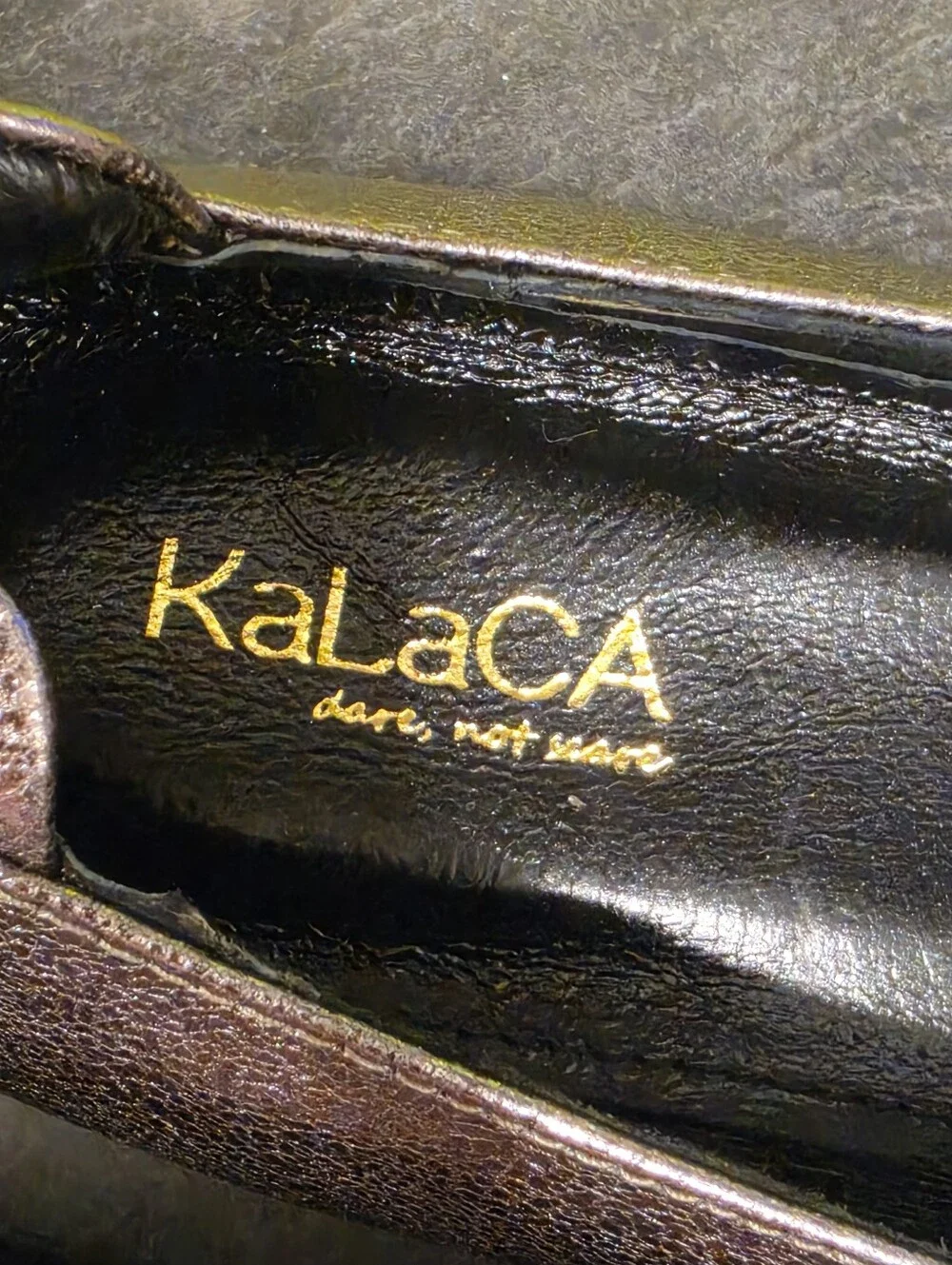 KaLaCA SNOB gun Metal Platform Shoes Size 38